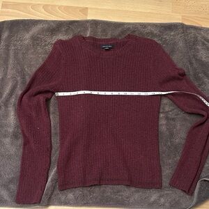 American Eagle Outfitters Maroon Crew Neck Sweater